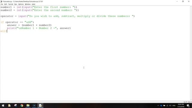Python Tutorial - Simple Calculator смотреть онлайн