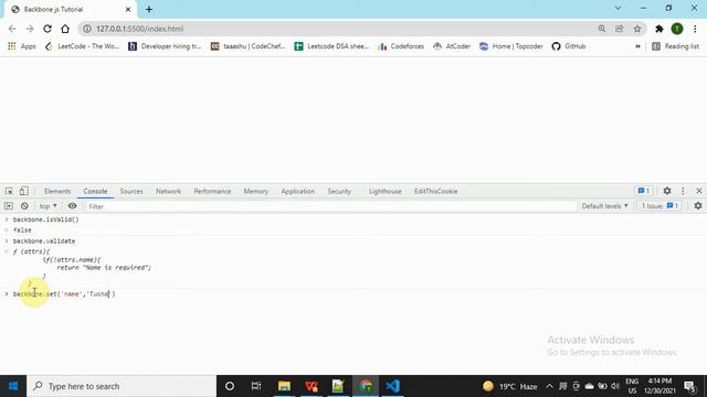 Backbone.Js Tutorial In Hindi | Backbone.js Tutorial For Beginners | Model Validation In BackboneJs смотреть онлайн
