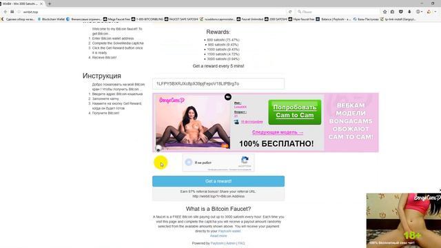 Новый Кран WinBit платит от 800 сатошей каждые 5 минут (300 секунд) смотреть онлайн