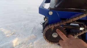 Обзор мотобуксировщика на 380 гусянке из Барнаула