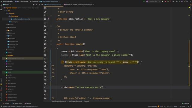Laravel 5.8 Tutorial From Scratch - e35 - Artisan Commands - Part 2 смотреть онлайн