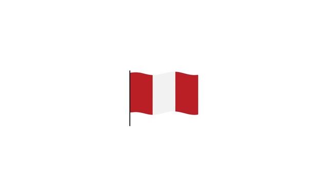 Peru flag Lottie JSON animation смотреть онлайн