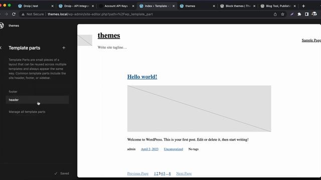 block theme development tutorial wordpress-6.2 смотреть онлайн