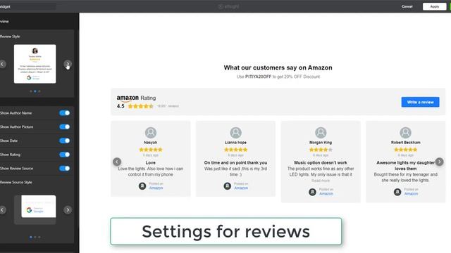 Create Amazon Reviews Widget for Free on Elfsight смотреть онлайн