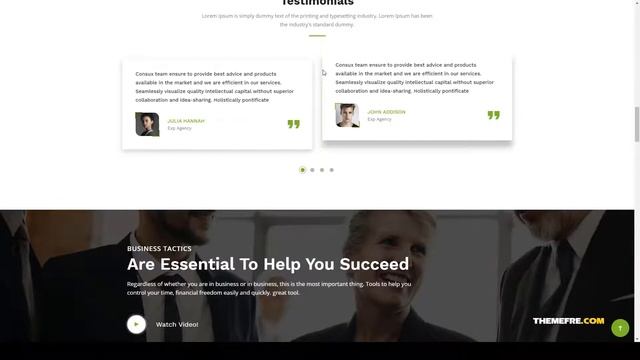Consux - Business Consulting WordPress Theme consulting corporate Website Builder смотреть онлайн