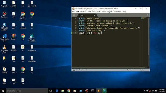 Run python in sublime text console смотреть онлайн