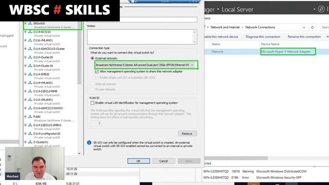 Hyper-V Switches und Hyper-V VM Netzwerkkonfiguration смотреть онлайн
