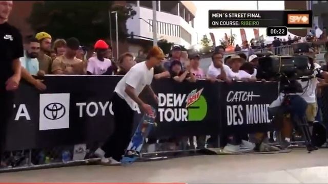 Dew Tour 2022 Gustavo Ribeiro winner , perfect line - first place skate смотреть онлайн