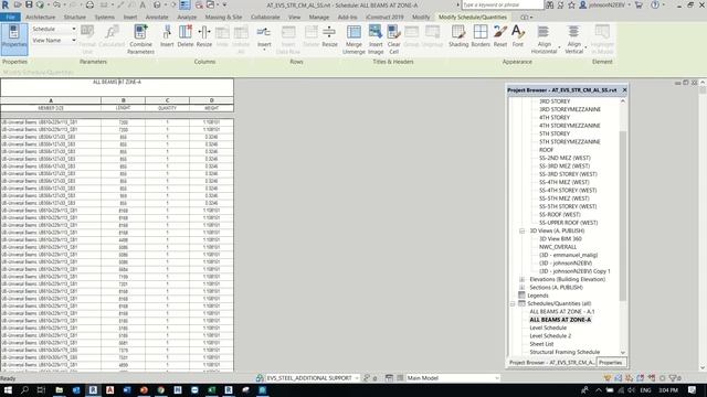 Autodest Revit Schedule I Quantities Report Convert to Excel Format смотреть онлайн
