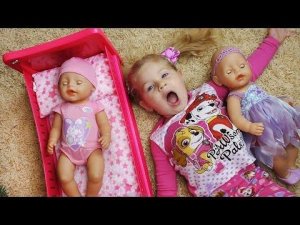 ВСЕМ СПАТЬ! Куклы Беби Бон в Кроватке ДИАНА КАК МАМА Кукла Baby Born Видео для Детей Игры Девочек