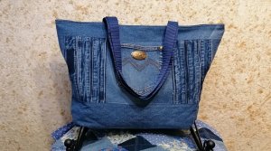 Сумка из старых джинсов #40.