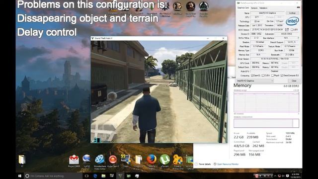 Grand Theft Auto V - Gameplay on Intel HD 2500 - Celeron G1820 - 2.5GB RAM смотреть онлайн