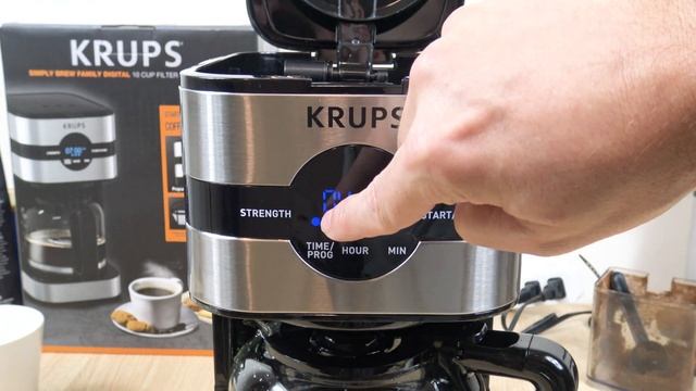 Krups Simply Brew Digital 10 Cup Coffeemaker - How to Use Demo смотреть онлайн