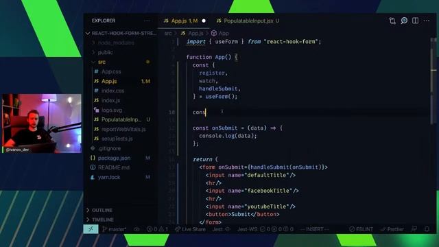 React Hook Form 7 Stream смотреть онлайн