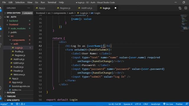 Web App w/ MERN Stack 2C. Auth - Frontend - User Context (useContext) смотреть онлайн