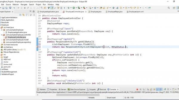 Spring Boot Day-7 Telugu [ HTTP Status Code ] #bsktrending #springboot #spring #java #api #swagger