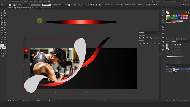 Illustrator Tutorial | Web Banner Design (Fitness Gym) смотреть онлайн