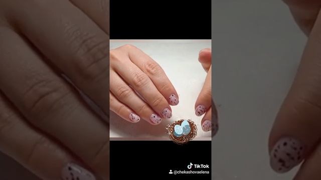 дизайн ногтей за 1 минуту.дизайн перепелиные яйца. смотреть онлайн