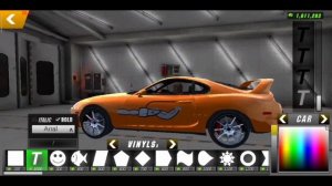 Винил на Супру из форсажа в car parking multiplayer