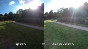 SJCAM SJ8 PRO vs AKASO V50 Pro 4K Action Camera Comparison + SAMPLES