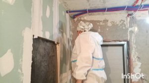 Армирование бумажной лентой Кнауф стык гипсокартона