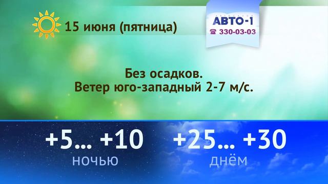 Погода на 13, 14, 15 июня смотреть онлайн