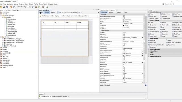 Java GUI |Display data from SQL database into JTable смотреть онлайн