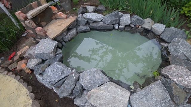 Пруд с водопадом своими руками №2 смотреть онлайн