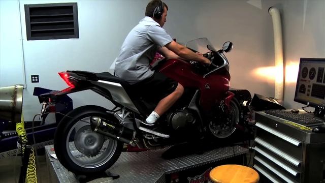 Honda VFR1200F With Two Brothers Racing Exhaust