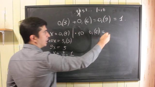 0,(9)=1 ??? Бесконечные периодические десятичные дроби смотреть онлайн