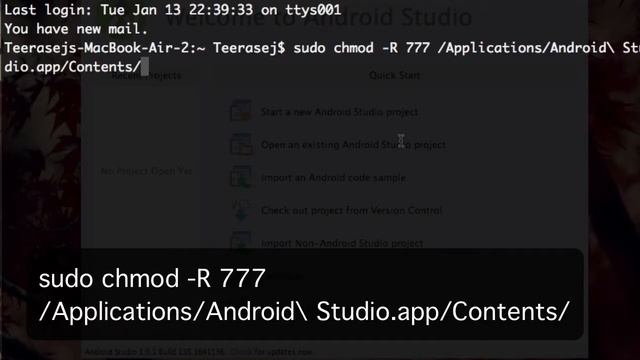 Solve Android Studio cannot update on OS X 10.10 Yosemite смотреть онлайн
