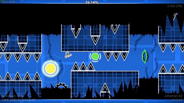 Shitty Slaughterhouse 64%! Geometry Dash (hard-insane Demon)