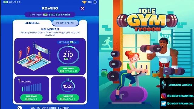 Idle Gym Tycoon NO ADS!! Ultimate Money Making. смотреть онлайн