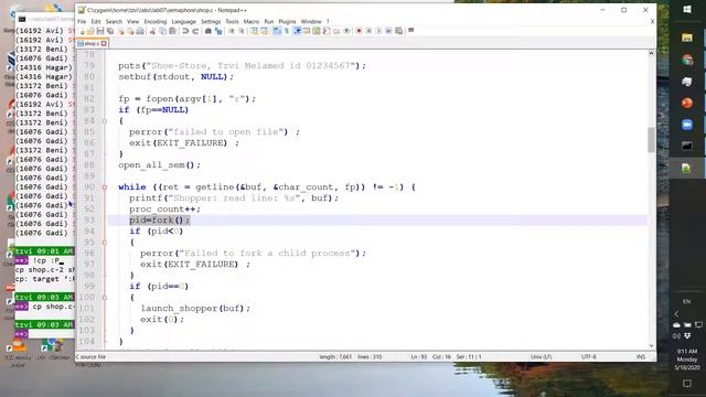 OS lab #9 using Semaphores - Shoe store program смотреть онлайн