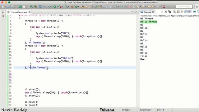 #10.5 Java Tutorial | Multithreading | Thread Priority смотреть онлайн