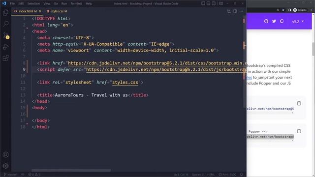 How to Link Bootstrap 5 in HTML смотреть онлайн