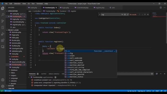 TUTORIAL CODEIGNITER 4 - MEMBUAT LOGIN REGISTER SESSION VALIDATION AUTHENTICATION - FULL 1 JAM смотреть онлайн