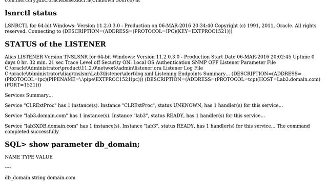 Databases: Oracle 11.2.0.3 Service Name Mismatch issue смотреть онлайн