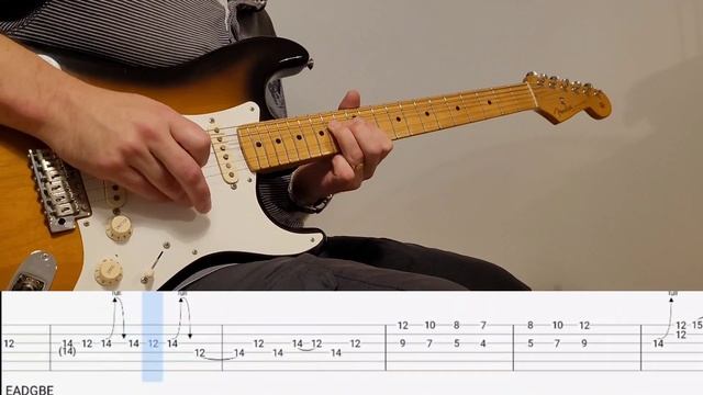 Dancing In The Moonlight- Thin Lizzy Guitar solo tab смотреть онлайн