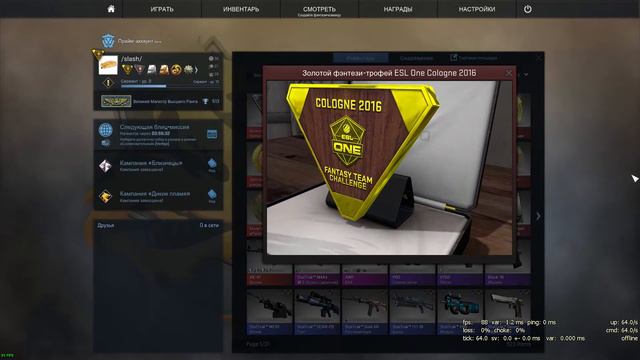 Золотой фэнтези-трофей ESL Cologne 2016 (1%-global rank) смотреть онлайн