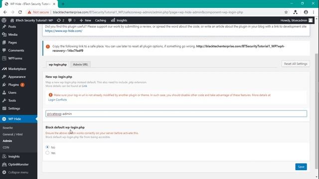 WordPress Security - Admin Login смотреть онлайн