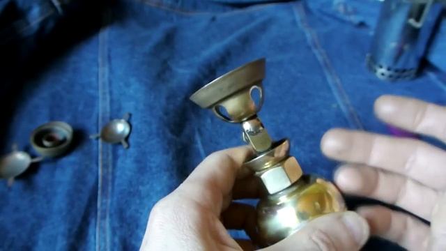 Самодельный карманный бензиновый мини примус.