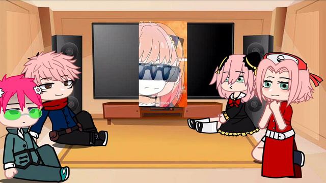 Spyxfamily Reaction: Pink Haired Anime Characters React To Each Other (1/4) |Gacha React|