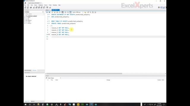 Write script to create a MySQL Database and Table смотреть онлайн