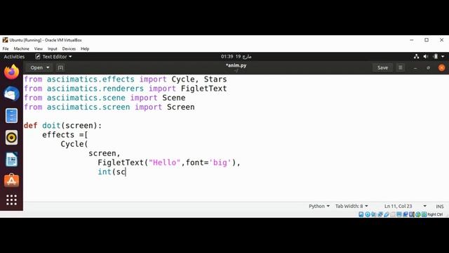 Asciimatics for ASCII animations in Python смотреть онлайн