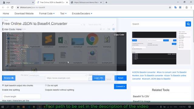 Free Online JSON to Base64 Converter смотреть онлайн