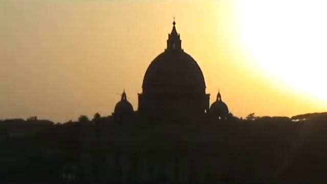Vatican City Sunset over St Peter's Basilica смотреть онлайн