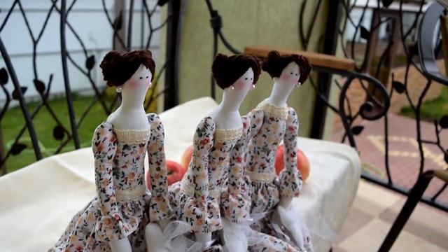 Куклы в стиле Тильда. "Три сестры". смотреть онлайн