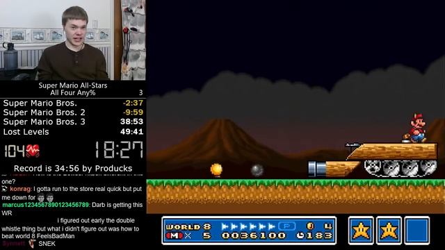 (34:54) Super Mario All-Stars All Four any% speedrun *Former World Record* смотреть онлайн