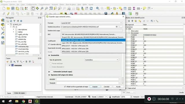 EXPORTAR MAPAS DE QGIS A AUTOCAD смотреть онлайн
